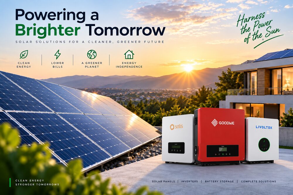 Inverters and solar panels available for purchase
